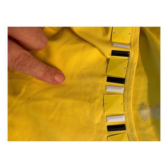 Ruby Rd. Yellow blouse with embellished neck line, 1X - Picture 5 of 5